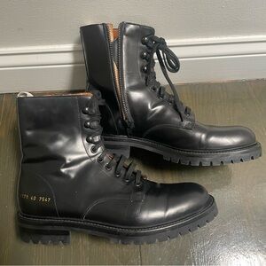 Common Projects Leather Combat Boots - size 40